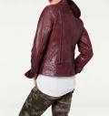 Lammnappalederjacke bordeaux