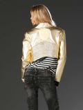 Lammnappalederjacke gold