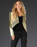 Lammnappalederjacke gold