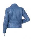 Lammnappalederjacke jeansblau used