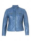 Lammnappalederjacke jeansblau used