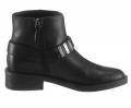 Leder-Bikerboots schwarz