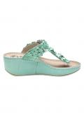 Leder-Dianette-Hausschuh mint