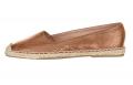 Leder-Espadrilles cognac