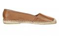 Leder-Espadrilles cognac