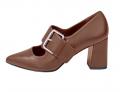 Leder-Pumps cognac