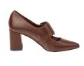 Leder-Pumps cognac