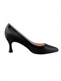 Leder-Pumps schwarz