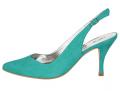 Leder-Slingpumps aqua