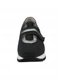 Leder-Sneaker schwarz