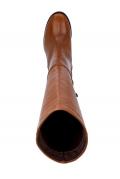 Leder-Stiefel cognac