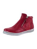 Leder-Stiefelette rot