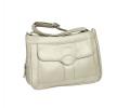 Leder-Tasche champagner