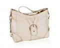 Leder-Tasche champagner