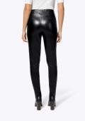 Lederimitat-Leggings schwarz