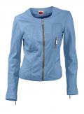 Lederjacke bleu