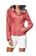 Lederjacke mit Jerseykapuze hummer Gr. 38