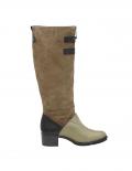 Lederstiefel hellbraun-beige