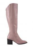 Lederstiefel mauve