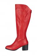 Lederstiefel rot