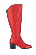 Lederstiefel rot