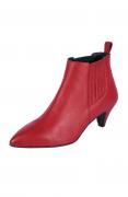 Lederstiefelette rot