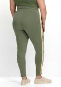 Leggings mit seitlichem Galonstreifen khaki