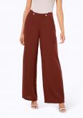 Leinen-Culotte cognac