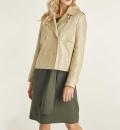 Leinen-Kurzjacke sand-gold Gr. 42