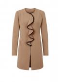 Longblazer mit Volant beige