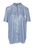 Longbluse blau