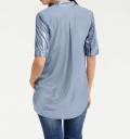 Longbluse blau