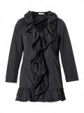 Longjacke mit Volants schwarz