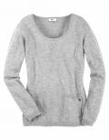 Longpullover grau