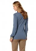 Longpullover rauchblau