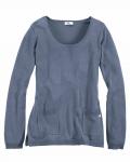 Longpullover rauchblau