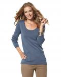 Longpullover rauchblau