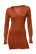 Longpullover terracotta