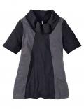 Longshirt schwarz-grau