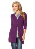 Longstrickjacke fuchsia Gr. 38