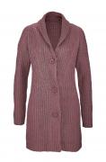 Longstrickjacke mauve