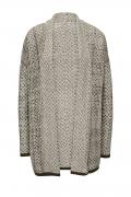 Longstrickjacke offwhite-schlamm