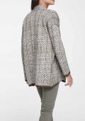 Longstrickjacke offwhite-schlamm