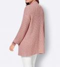 Longstrickjacke rosé