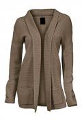 Longstrickjacke taupe