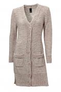 Longstrickjacke taupe