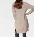 Longstrickjacke taupe