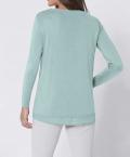 Luxus-2-in1-Pullover aqua