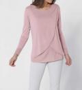 Luxus-2-in1-Pullover rosé