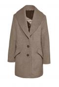 Luxus-Wollflausch-Lonjacke taupe